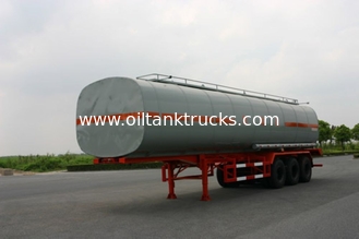 45500L SUS Liquid Tank Truck For Chemical Fluid Delivery 3 Axles