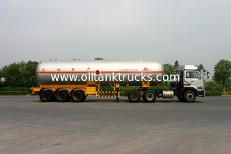Carbon Steel Liquefied Petroleum Gas Tanker Truck 3x13T FUWA Axles 58300L for LPG delivery