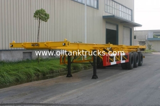 20ft / 30ft Gooseneck Rear 3 FUWA Axles Carbon Steel Container Trailer Chassis