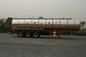 40800L 3x13T Fuwa Axle Insulated Liquid Oil Tank Trailer Truck for Chemical Delivery